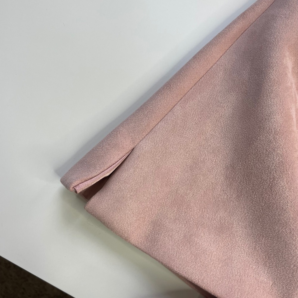 Ann Taylor Pink Faux Suede Snap Front Cape Jacket XS/S 583053 FA21 - Picture 8 of 14